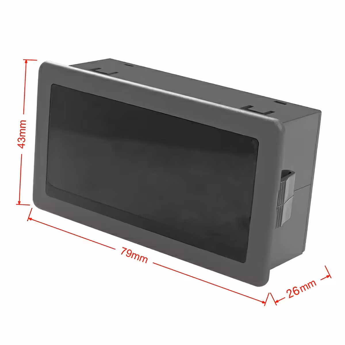 Kép az elektronikus fordulatszámmérő külső méreteiről