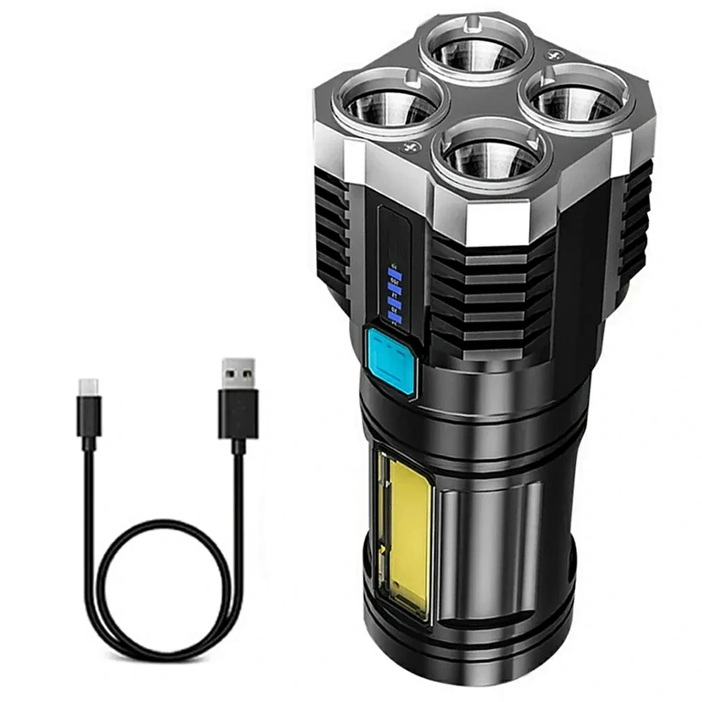 Erős fényerejű LED zseblámpa vadászathoz