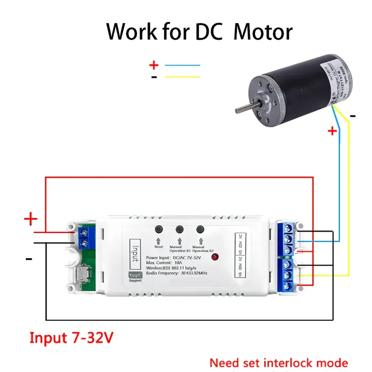 WiFi 2 csatornás relé modul konfiguráció Séma és konfiguráció kétcsatornás WiFi relé modulhoz