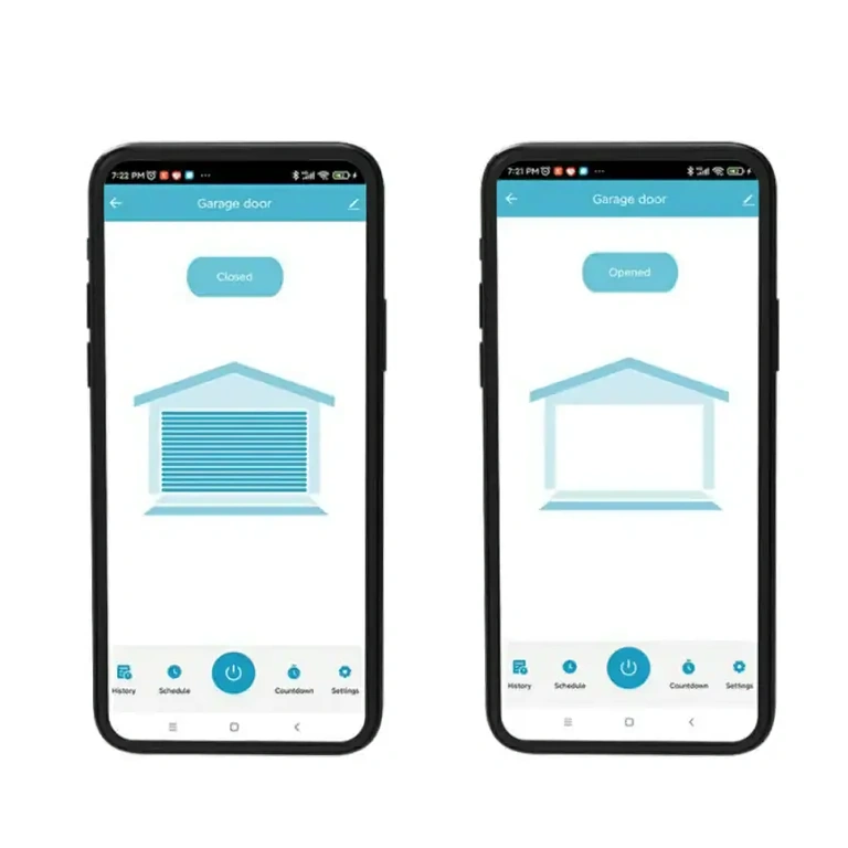 Intelligens WiFi kapcsoló kapuk nyitásához és zárásához okostelefonról