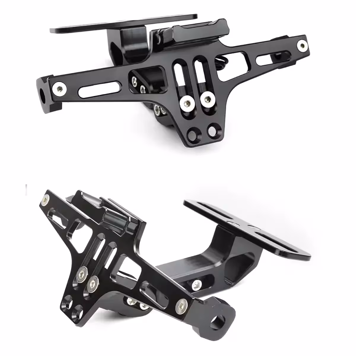 Alumínium rendszámtábla tartó motorhoz, tartós és ellenálló