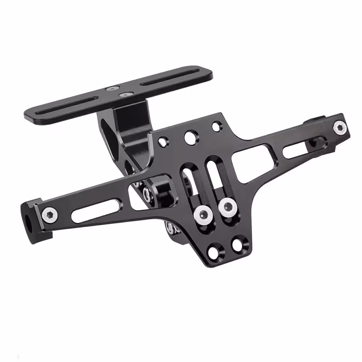 Motoros rendszámtábla tartó lehajtható rendszerrel