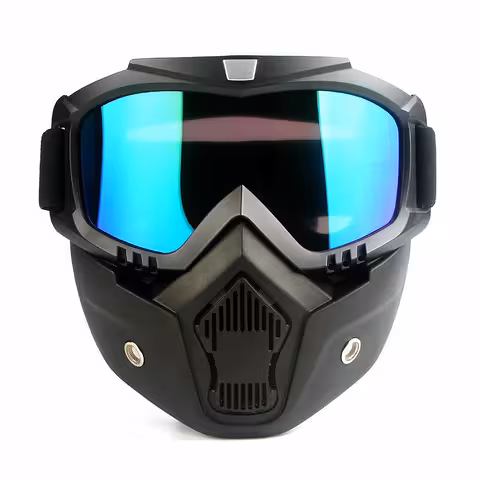 Teljes Arc Védőszemüveg Maszkkal – Airsoft, motor, ATV, extrém sportokhoz