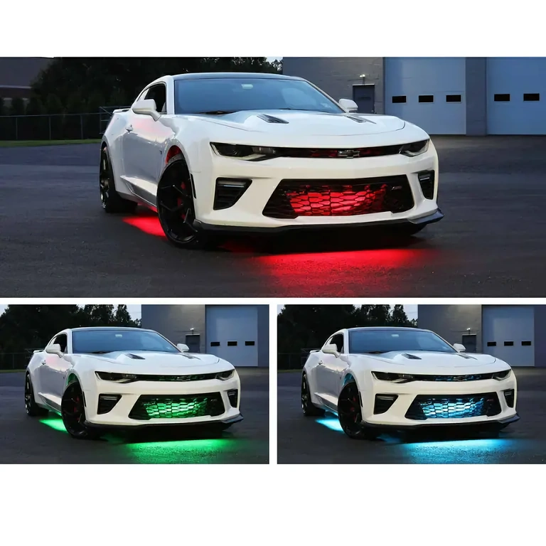 Autó alá LED készlet éjszakai vezetéshez LED fények az autó alján, vizuális hatás éjszaka