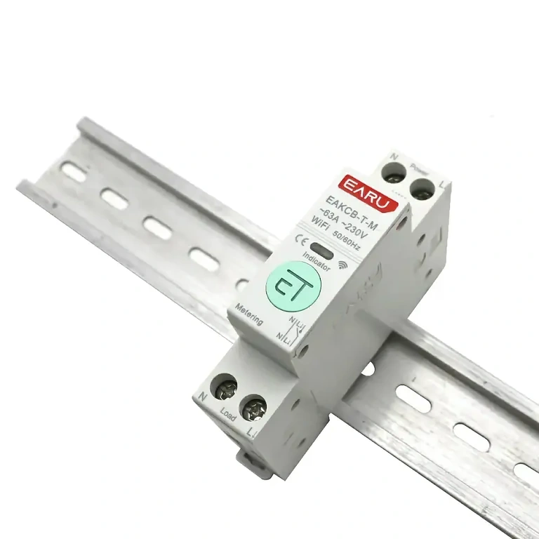 WiFi villanyóra DIN sínre szerelve