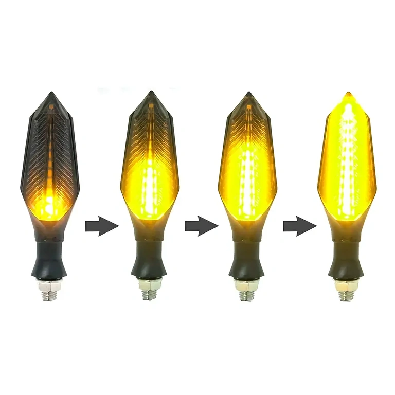 Dinamikus narancssárga irányjelző elektromos robogóhoz