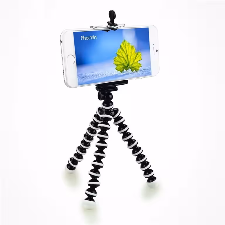 Rugalmas Állvány univerzális telefontartóval, fényképezőgéppel és videóhoz – iPhone, Samsung, DSLR kompatibilis