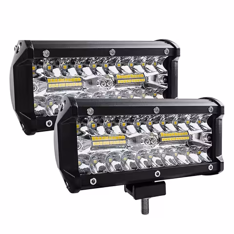 2 db LED BAR Autós Reflektor 240W – 24000LM, 12V/24V Traktorhoz, Teherautóhoz, ATV-hez, Offroadhoz