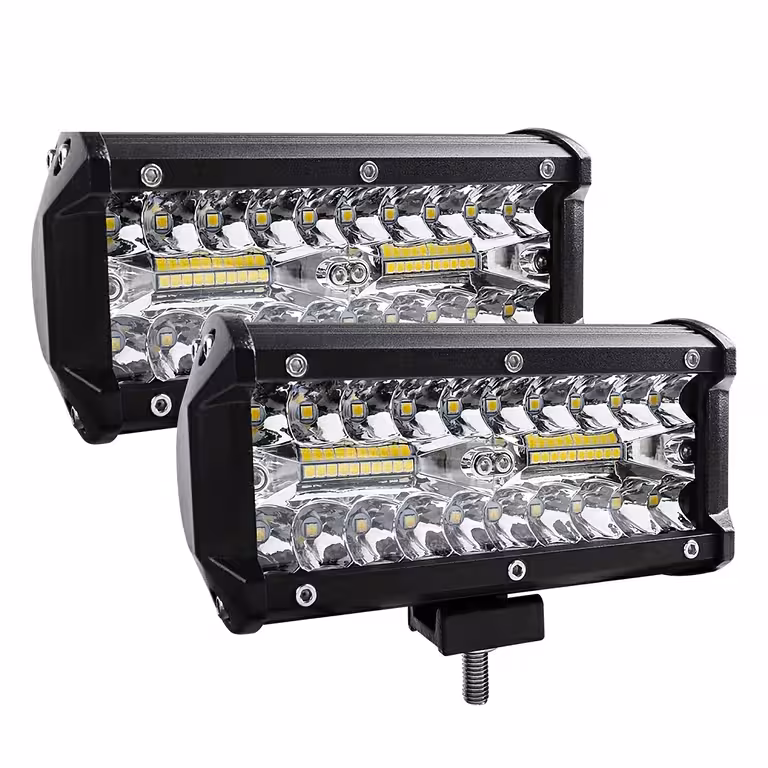 2 db LED BAR Autós Reflektor 240W – 24000LM, 12V/24V Traktorhoz, Teherautóhoz, ATV-hez, Offroadhoz