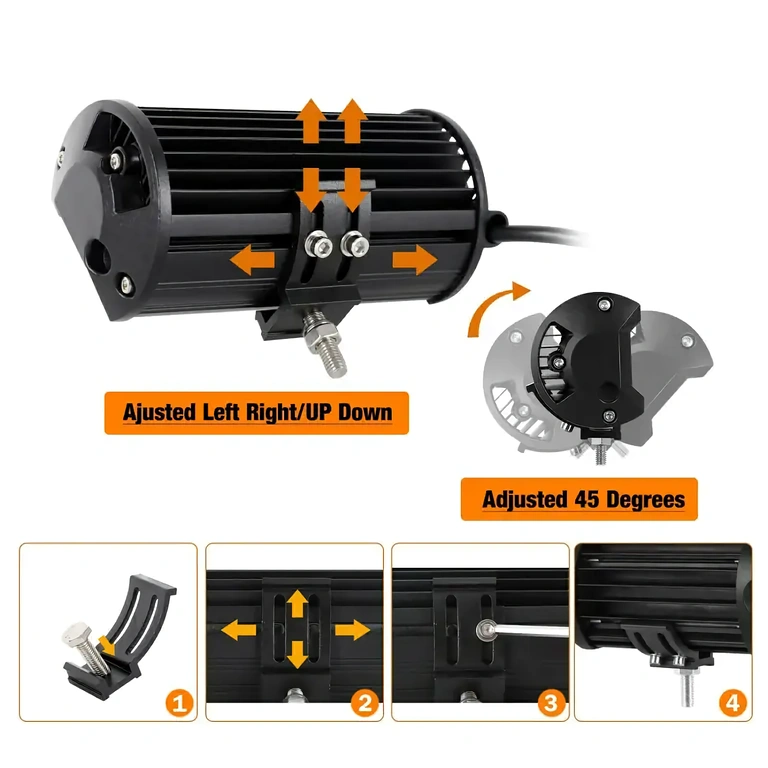 Két LED BAR készlet masszív tartóval off-road járművekhez