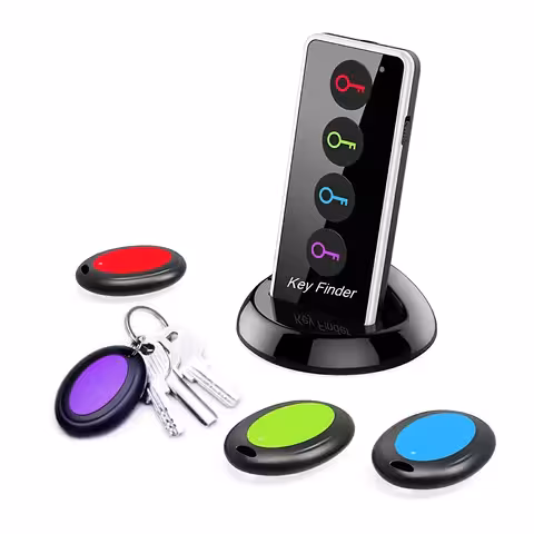 Kulcskereső Távirányítóval – Key Finder hangjelzéssel, 4 db elvesztésgátló kulcstartóval