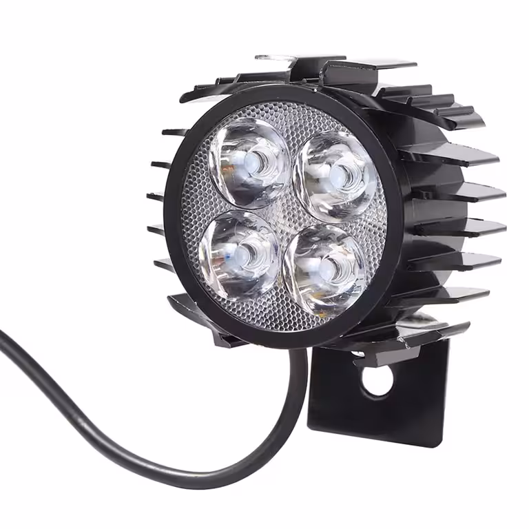 LED Fényszóró Kürttel Rollerhez és Elektromos Kerékpárhoz – 12V-72V Erős és Tartós