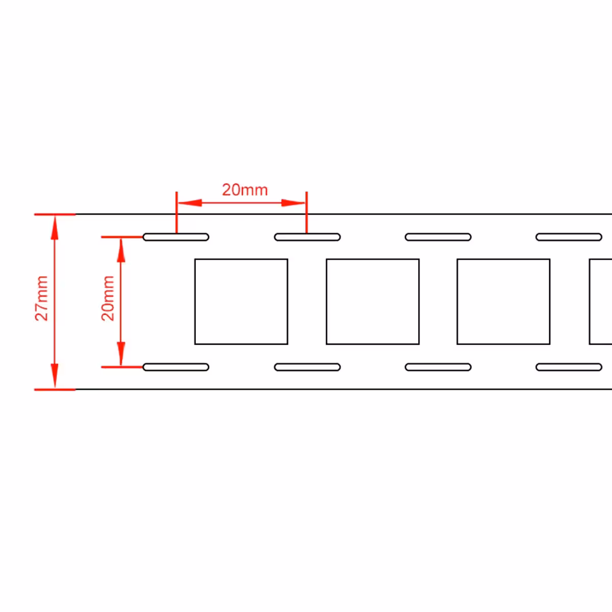 20,2 mm cellatávolság 2P konfigurációban