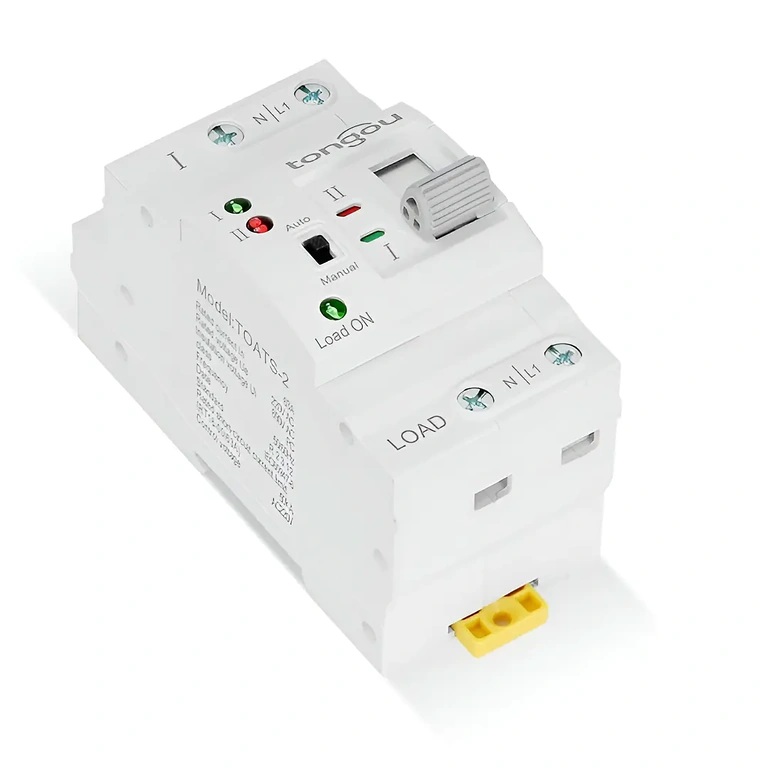 Közeli kép az ATS készülék csatlakozó kapcsairól