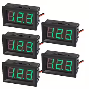 5 db Digitális Panel Voltmérő 5V–120V DC