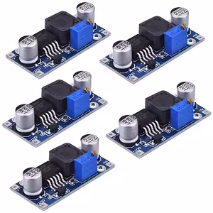 5 db XL6009 DC-DC Boost Modul 4A – Step-Up Átalakító Állítható Feszültséggel 3V–32V-ról 5V–35V-ra