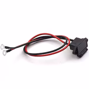 Akkumulátor tápcsatlakozó elektromos Citycoco és Harley rollerhez – 60 cm-es töltőkábel