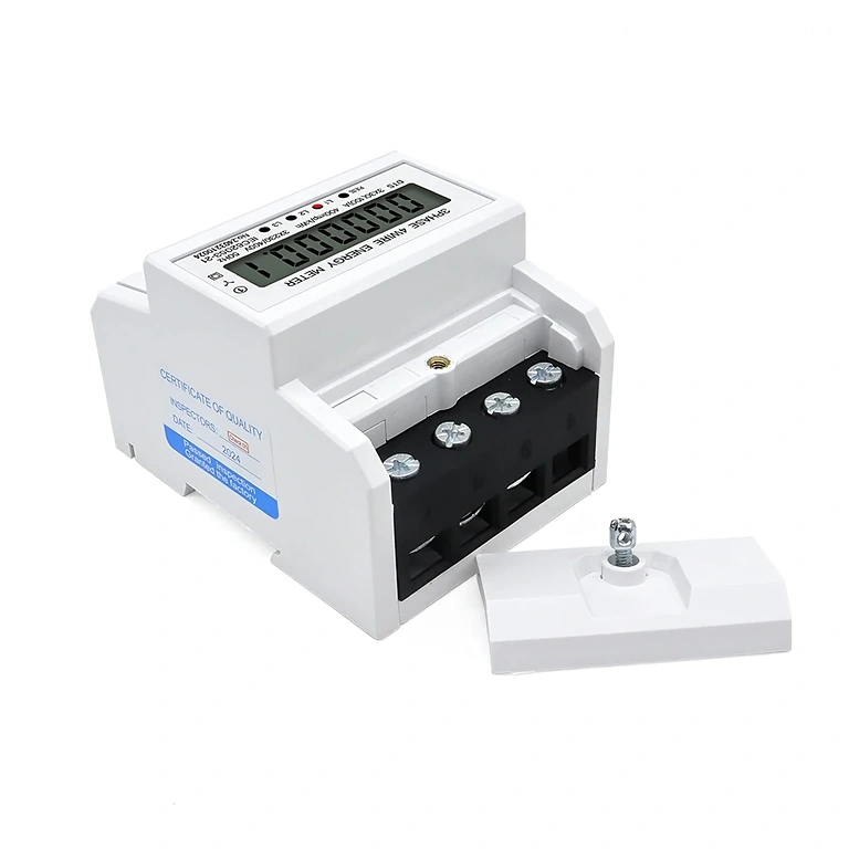 Fogyasztásmérő telepítése DIN sínre ipari panelben