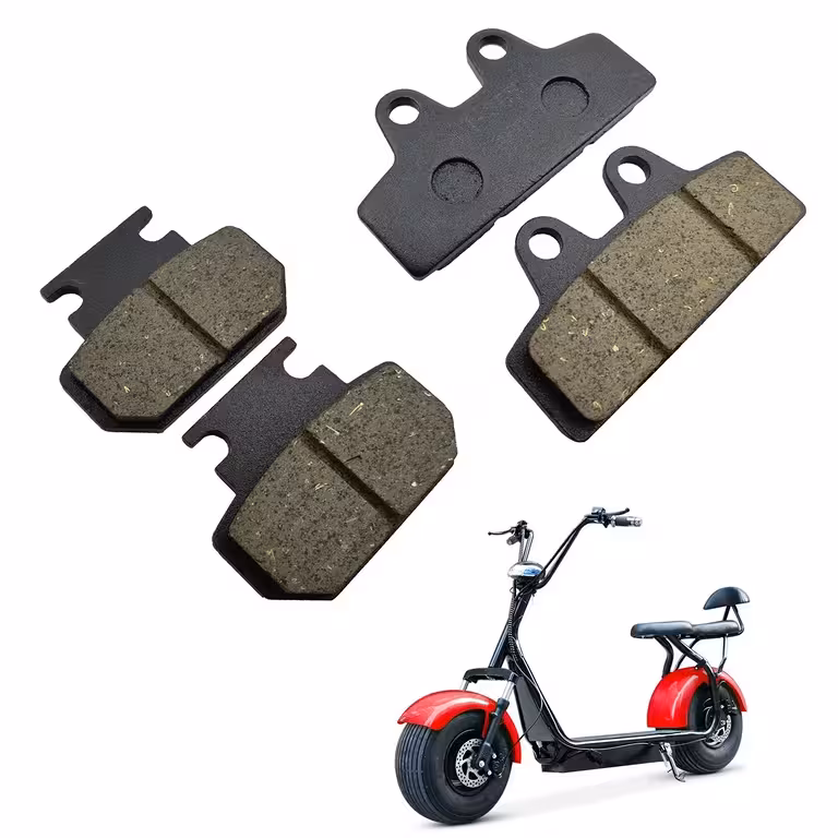 Fékbetét szett elektromos Citycoco Harley rollerhez – kompatibilis kínai robogóval – első / hátsó