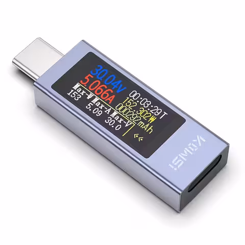 USB-C multiméter Kowsi KWS-2302C – digitális feszültség-, áram- és kapacitásmérő