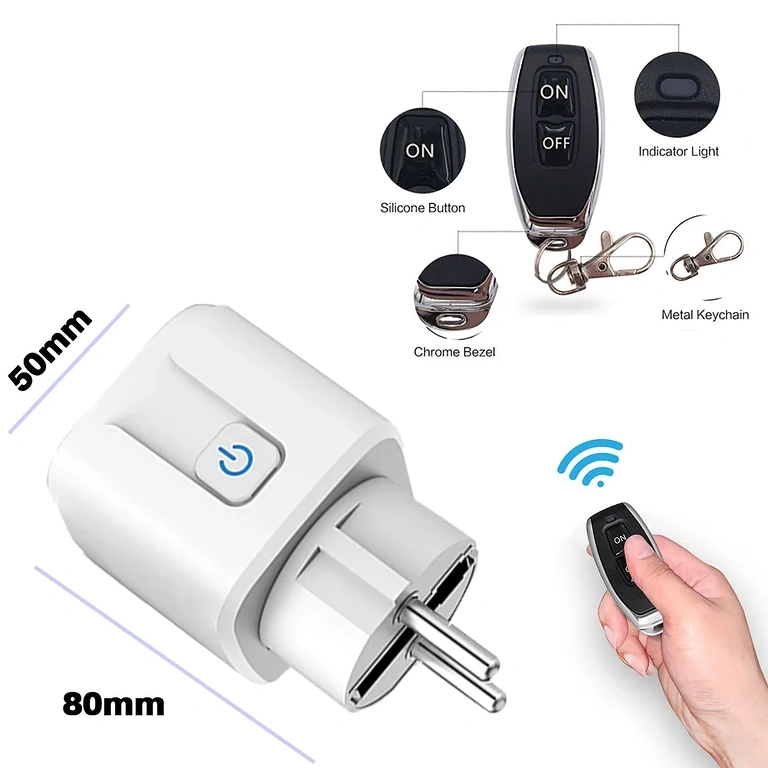 RF433 távirányítós konnektor világítás és eszközök vezérléséhez