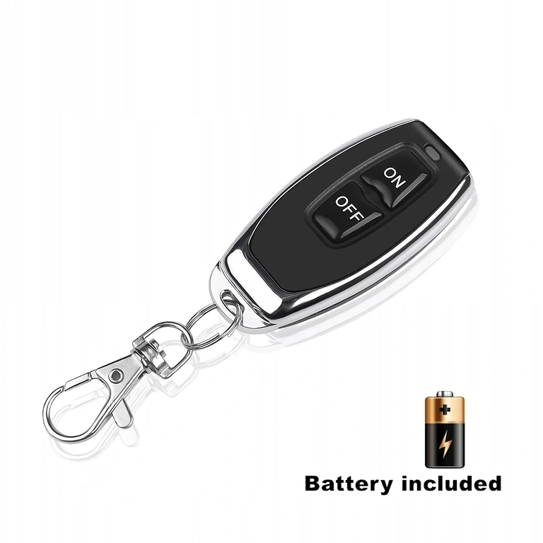 A csomag tartalmazza a RF433 konnektort, távirányítót és használati útmutatót