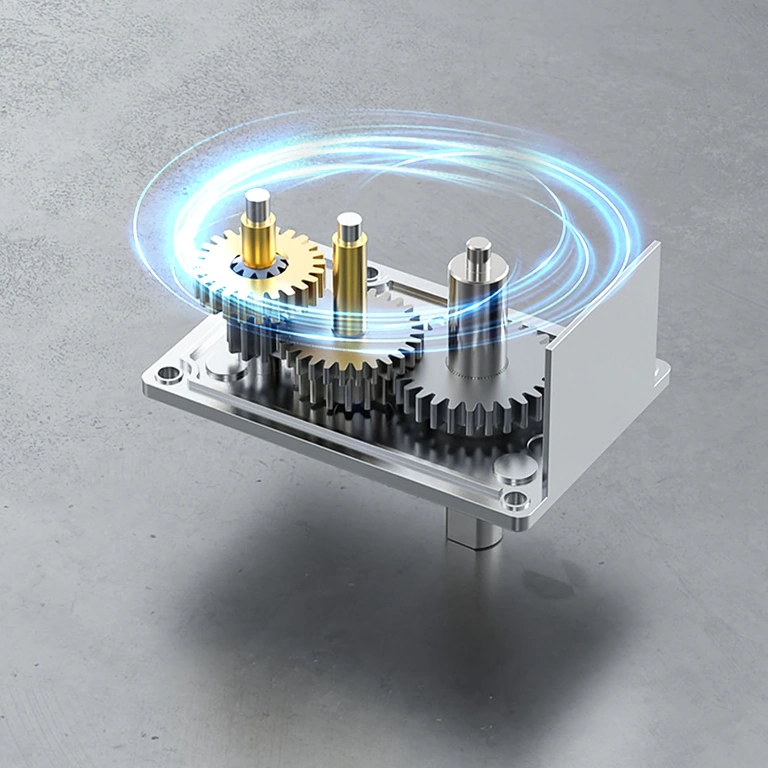 Kép a csigás motor telepítéséről aktuátorban vagy automatizált rendszerben