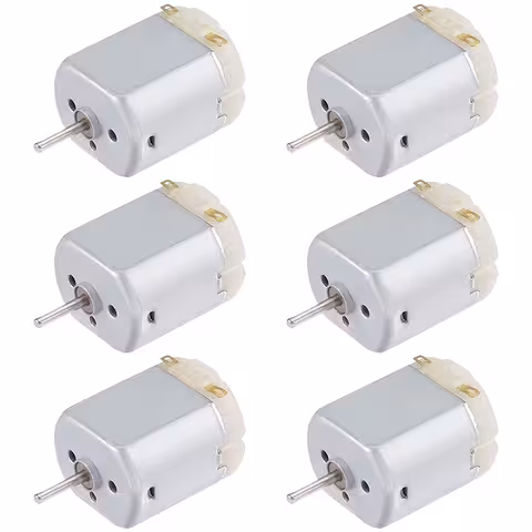 6 darabos készlet: Mini DC motor 130 3V–6V robotokhoz, ventilátorokhoz és DIY projektekhez