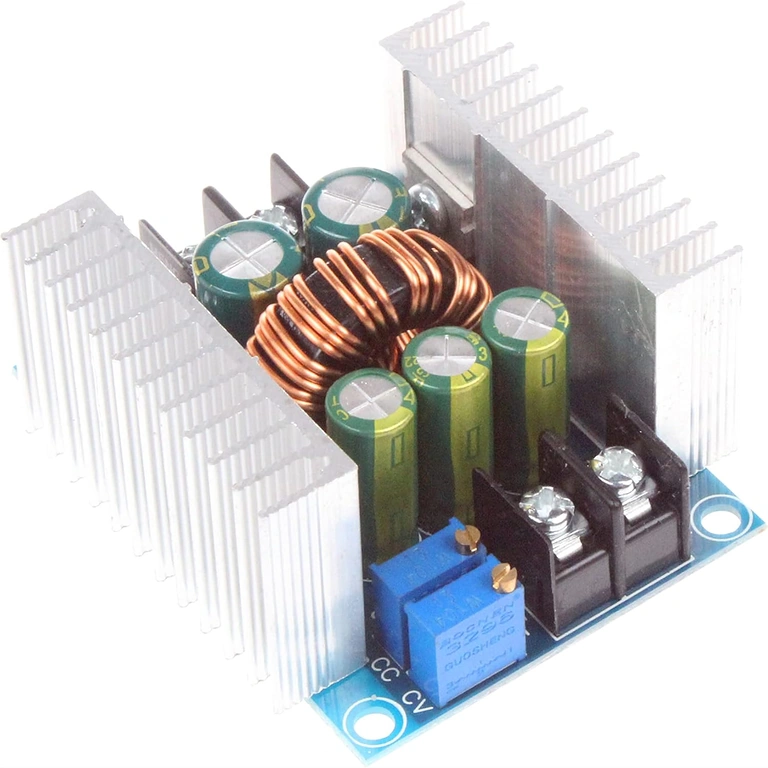 Feszültség és áram beállítása CC/CV 20A 300W modulon