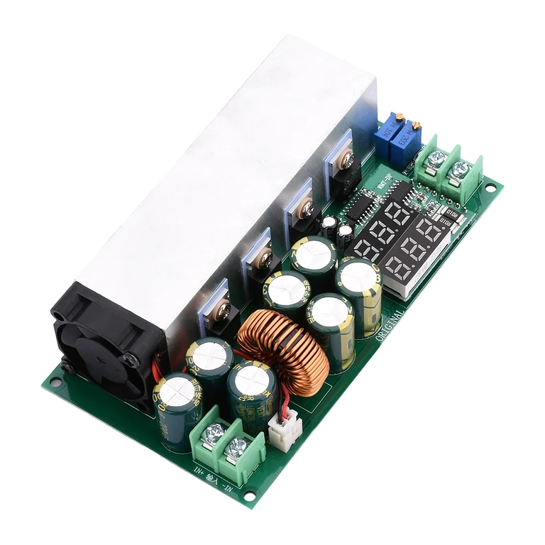 DC12-80V 20A Buck modul alulnézet