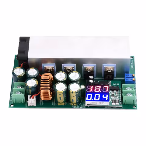 DC12-80V 20A állítható Step-Down modul 600W állandó árammal és digitális kijelzővel – prémium feszültségcsökkentő tápegység