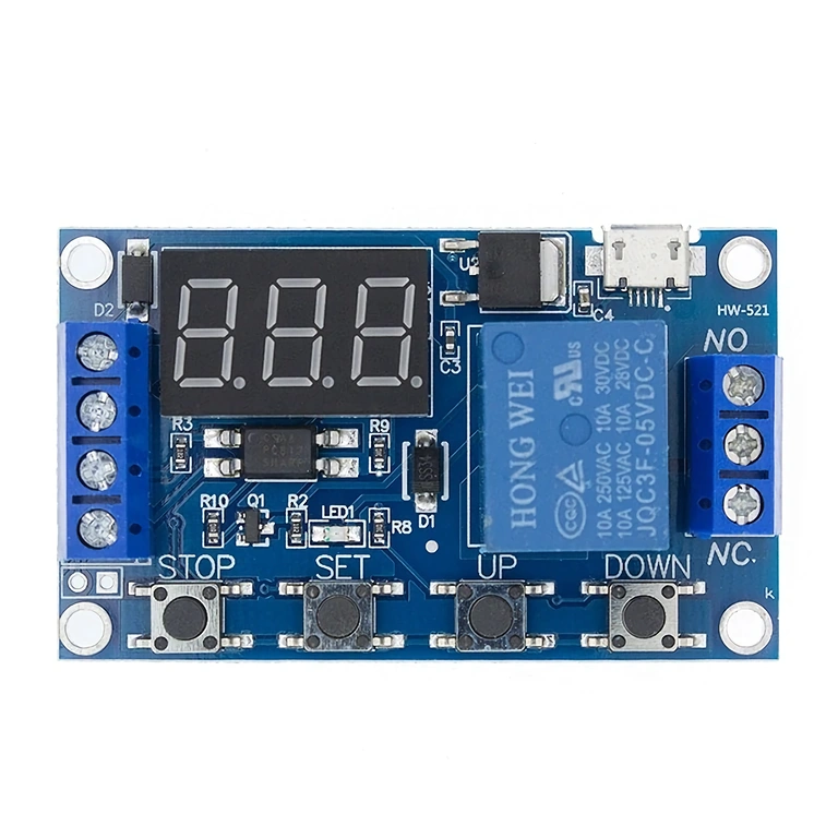 Relémodul 6–30V áttekintés