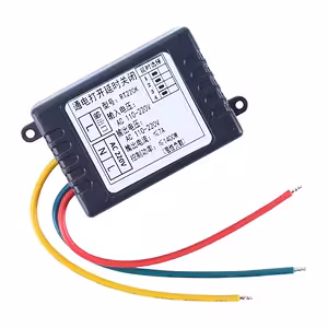 Mechanikus / analóg időrelé modul 1–480 perc – kikapcsolási késleltetés (OFF-delay), AC 220V 7A