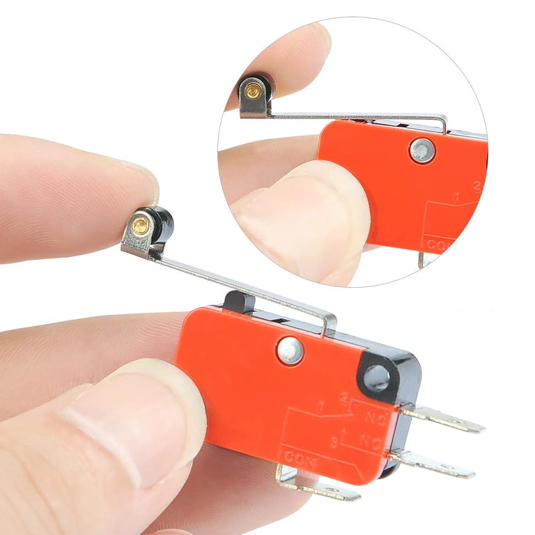 V-156-1C25 mikrokapcsoló végállás – oldalsó nézet