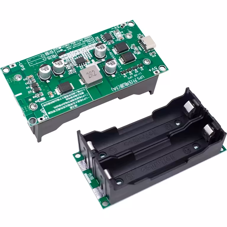 Mini UPS modul 5V/12V – DC UPS modul 18650 akkumulátor töltéssel