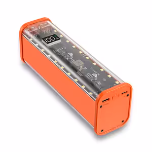 Power bank ház 8 db 18650 akkumulátorhoz PD & QC 22.5W – gyorstöltésű USB-C power bank tok