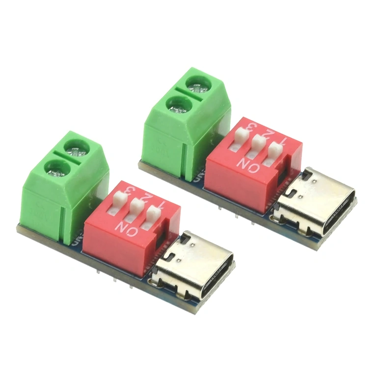 Feszültség kiválasztása DIP kapcsolóval 5V–20V