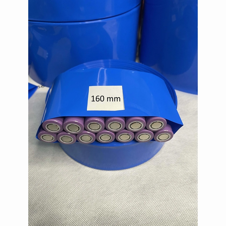 Kék hőre zsugorodó cső 160 mm 18650 akkumulátorcsomagokhoz