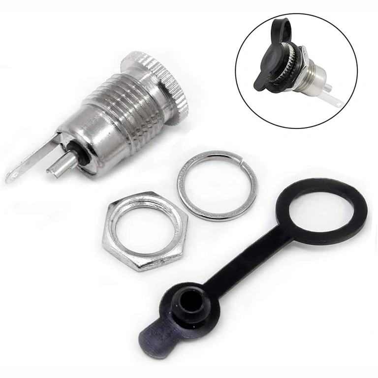 5 db DC 12V 5,5x2,1 mm csatlakozó készlet – csomagolás