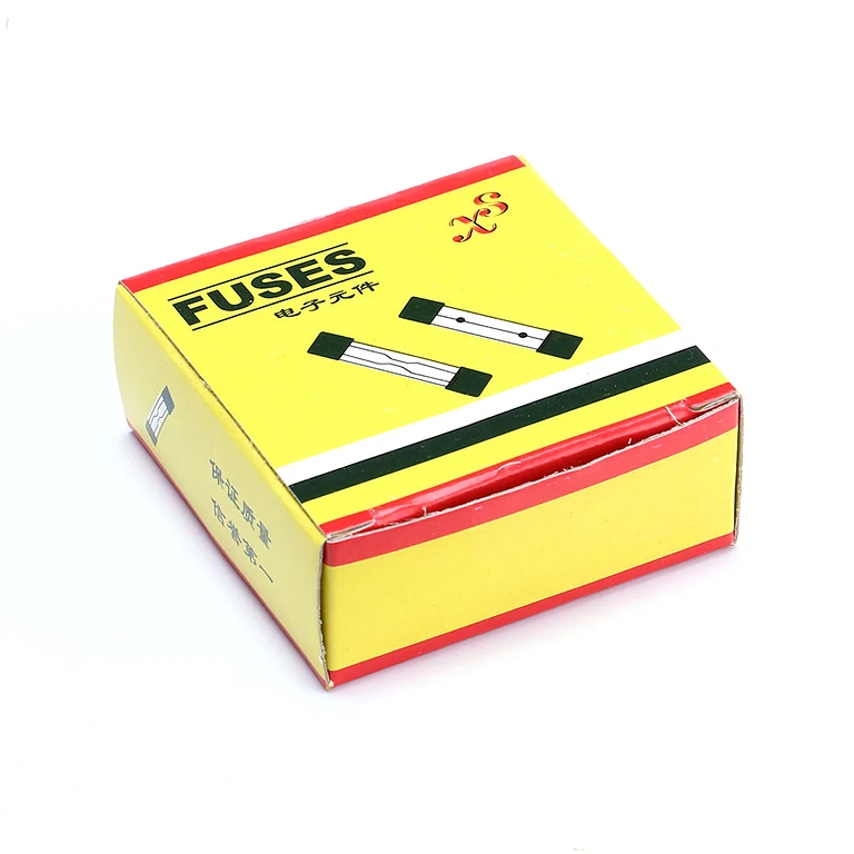 100 db üveg biztosíték 10A 5x20 mm készlet csomagolás