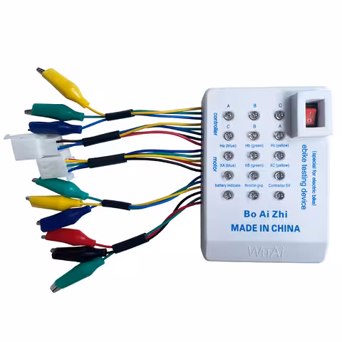Univerzális teszter elektromos kerékpárhoz és rollerhez – szenzoros brushless motorokhoz, 24–72V