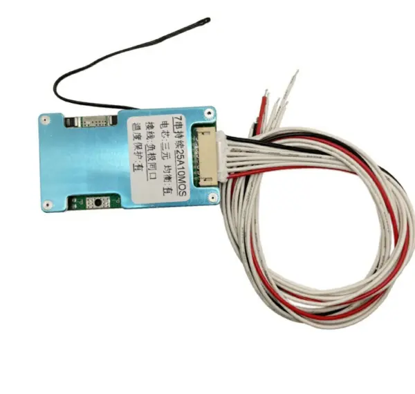 BMS 7s 24V 20A 25A Li-ion akkumulátor töltés és kisütés védelmi modul
