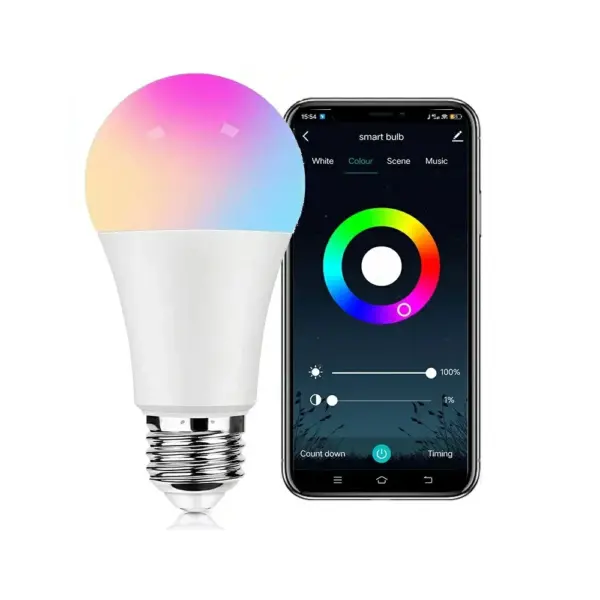 WiFi Smart RGB Tuya többszínű LED izzó